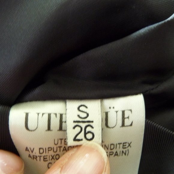 UTERQUE LAMBSKIN ROSEPETALS/BEIGE LEATHER BIKER JACKET SIZE SMALL NEW NO TAGS - Picture 15 of 15